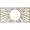 Ekena Millwork Hoover Wood Fretwork Pierced Ceiling Medallion, Hickory, 16"W x 8"H x 5 7/8"ID x 3/8"T CMWP16X08X0375HOHI - alternate 4